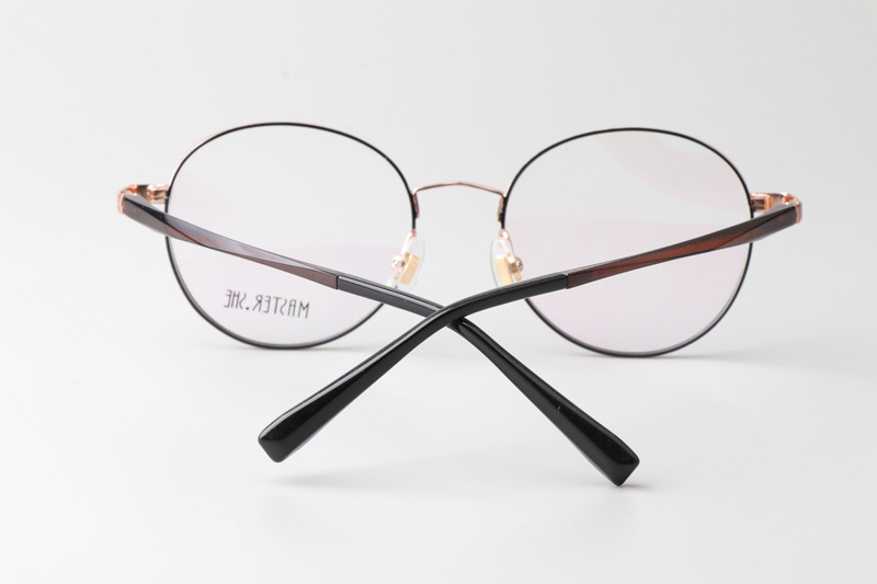 MS1029 Eyeglasses Black Gold Brown