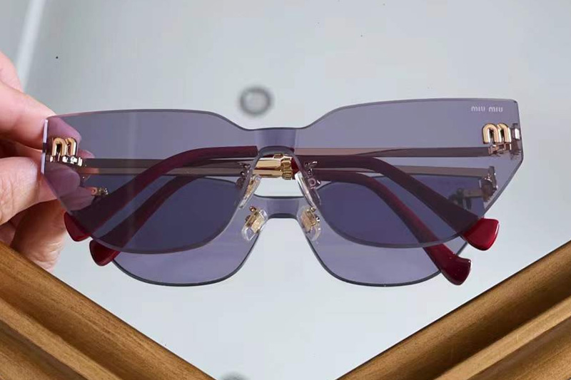 MU101AV Sunglasses Gold Purple