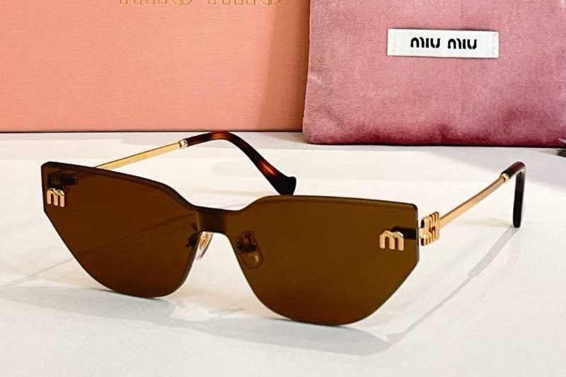 MU101AV Sunglasses Gold Tortoise Brown