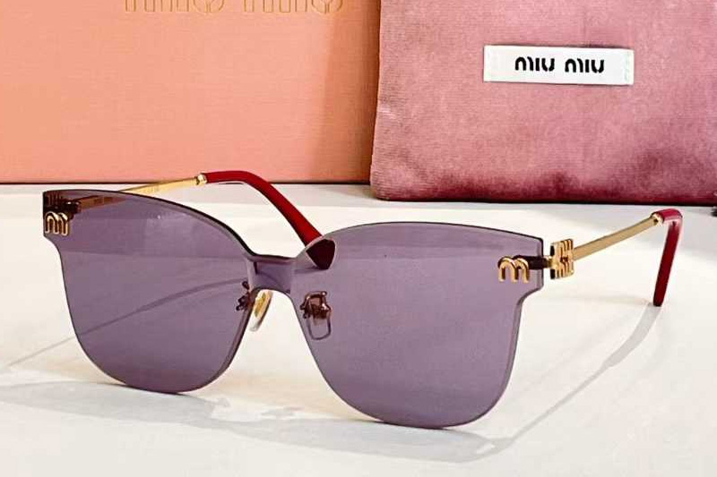 MU105AV Sunglasses Gold Purple