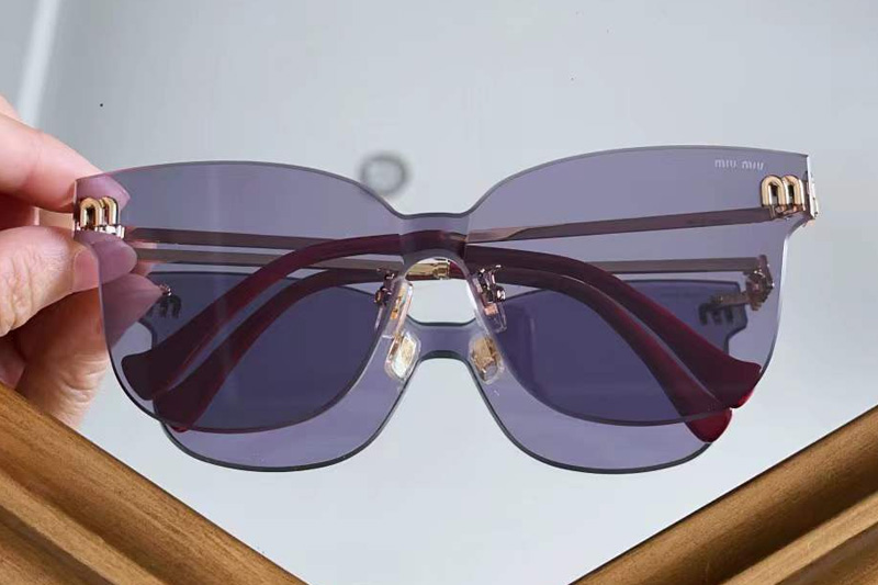MU105AV Sunglasses Gold Purple