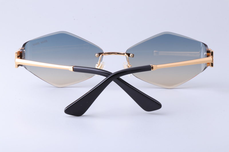 MU140AV Sunglasses Gold Gradient Blue