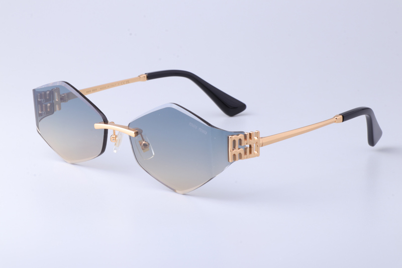 MU140AV Sunglasses Gold Gradient Blue