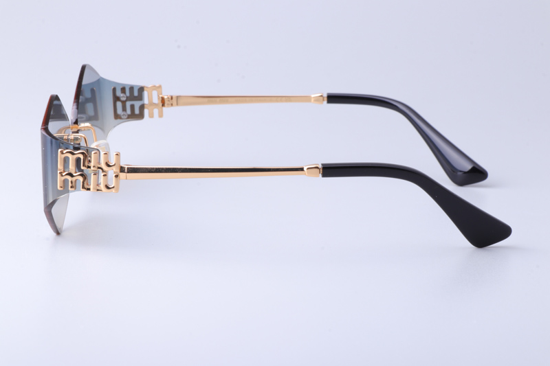 MU140AV Sunglasses Gold Gradient Blue