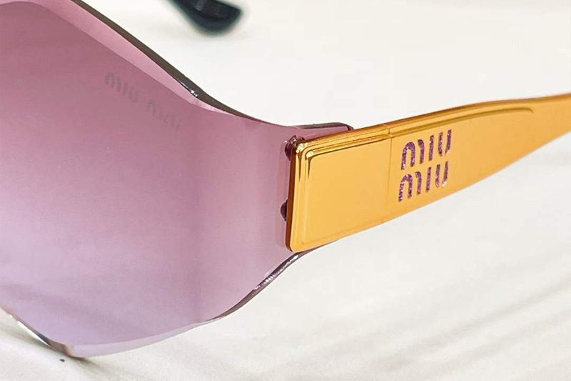 MU140AV Sunglasses Gold Gradient Purple