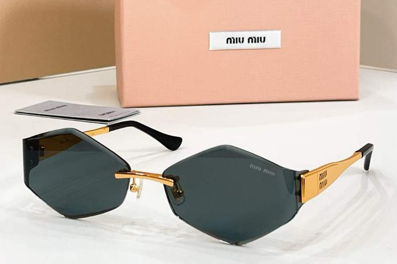 MU140AV Sunglasses Gold Green