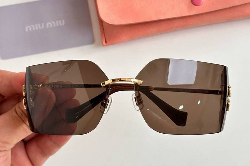 MU54YS Sunglasses Gold Brown