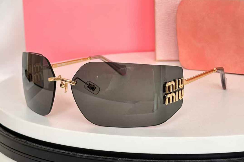 MU54YS Sunglasses Gold Green