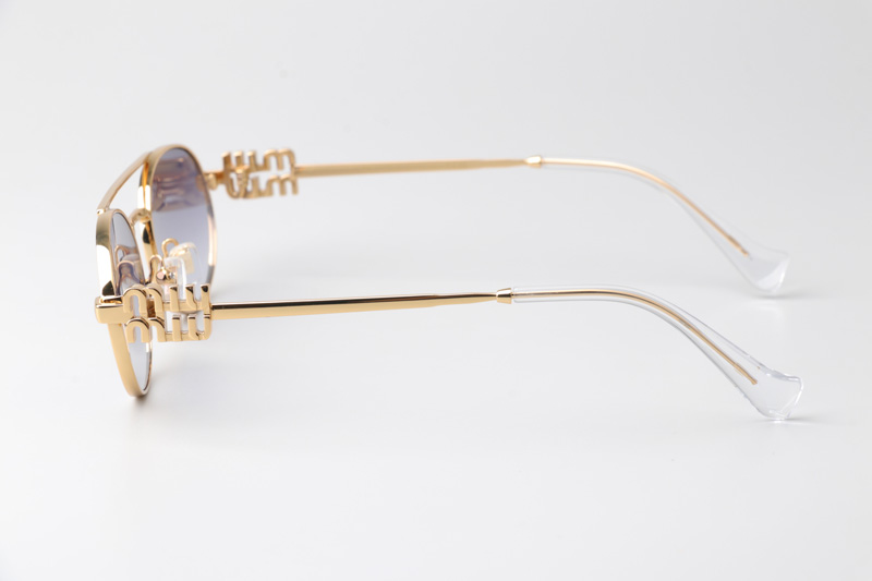 MU54ZS Sunglasses Gold Gradient Gray