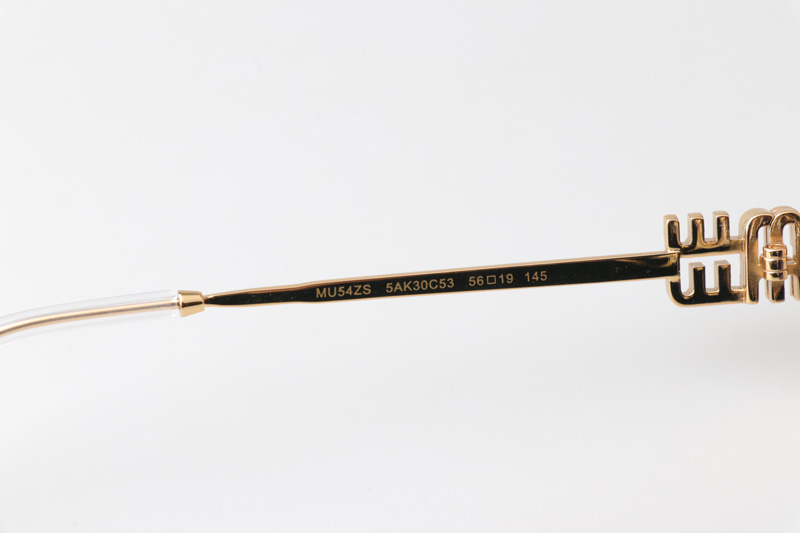 MU54ZS Sunglasses Gold Gradient Gray