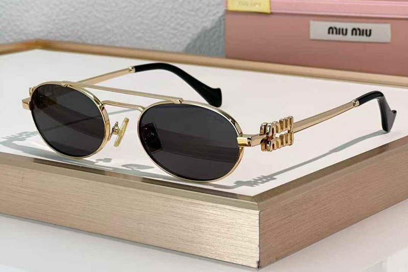 MU54ZS Sunglasses Gold Gray