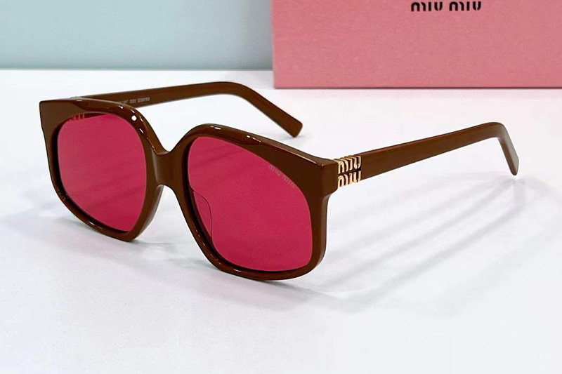 MU80S Sunglasses Coffee Red