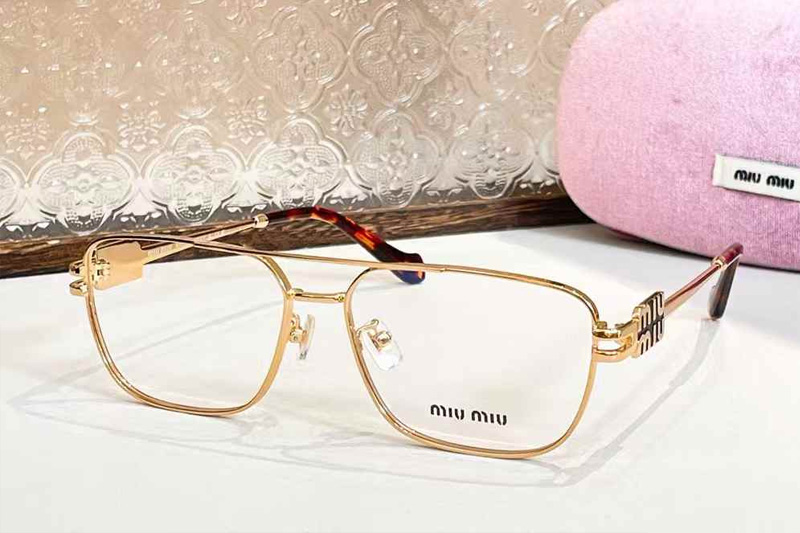 MU90Z Eyeglasses Gold Tortoise