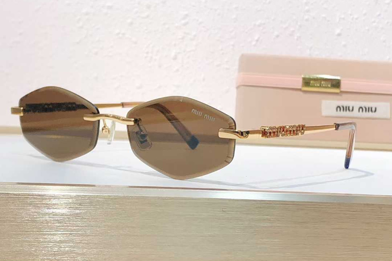 MU948S Sunglasses Gold Brown