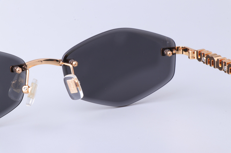 MU948S Sunglasses Gold Gray