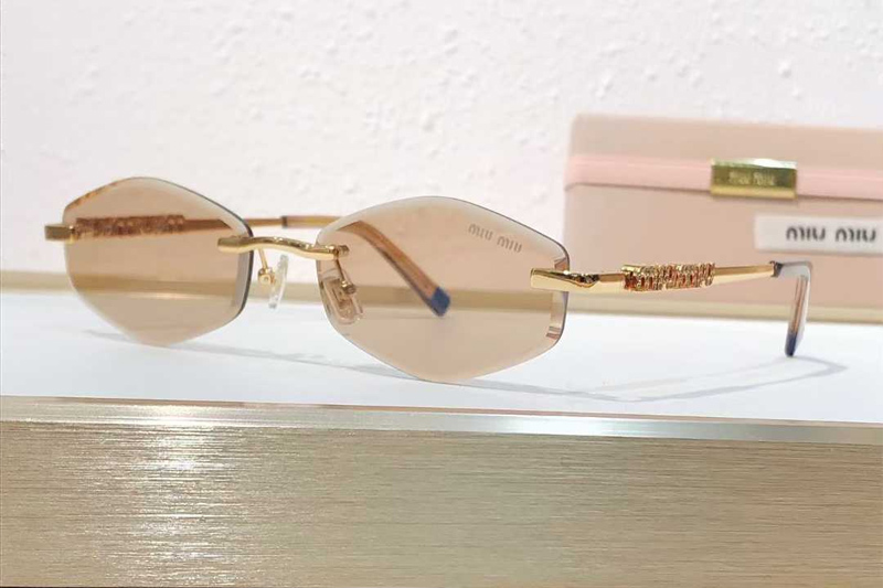 MU948S Sunglasses Gold Light Brown