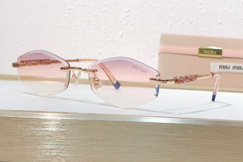 MU948S Sunglasses Rose Gold Gradient Pink