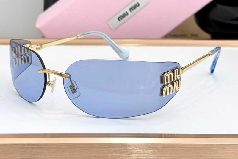 MUA51S Sunglasses Gold Blue