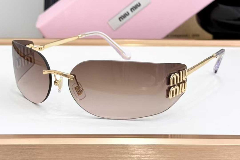 MUA51S Sunglasses Gold Gradient Brown