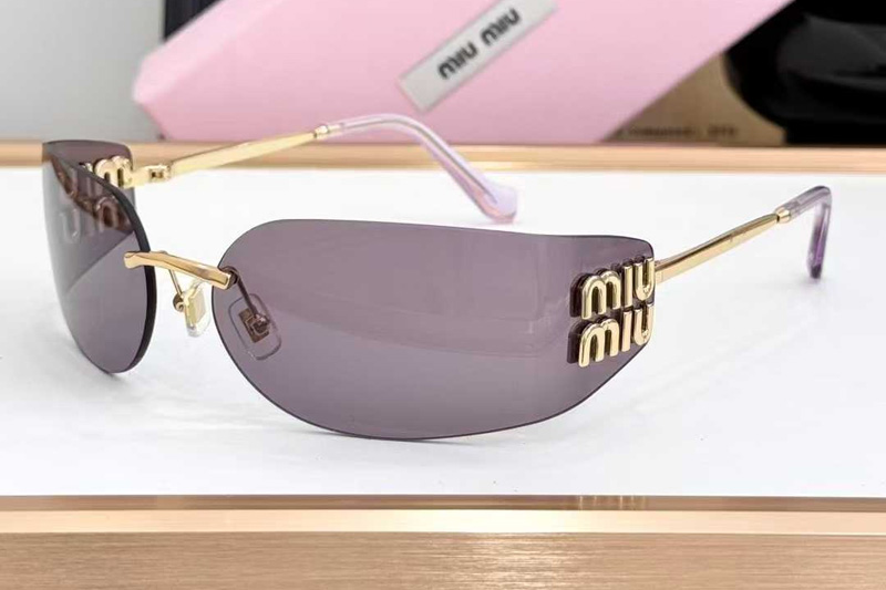 MUA51S Sunglasses Gold Purple