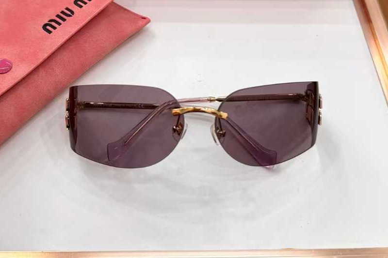 MUA51S Sunglasses Gold Purple