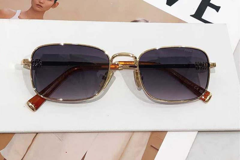 MUA53S Sunglasses Gold Gradient Blue