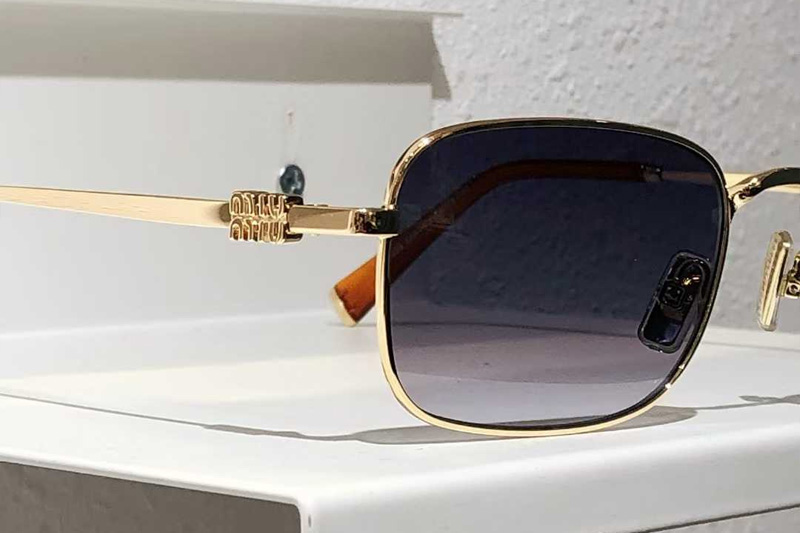 MUA53S Sunglasses Gold Gradient Blue