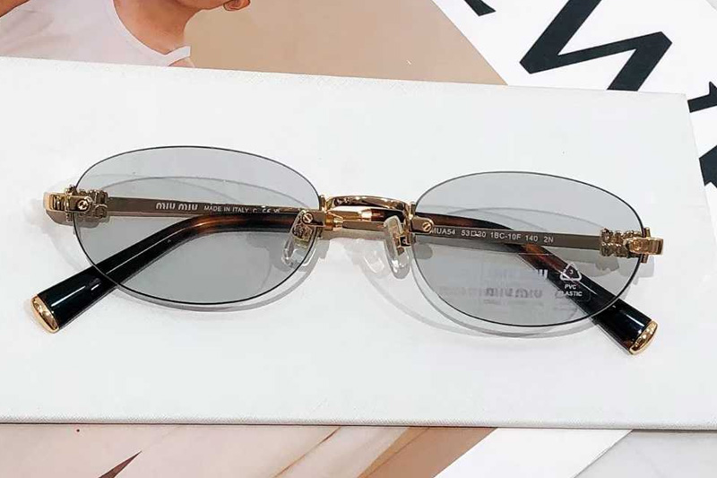 MUA54 Sunglasses Gold Light Gray