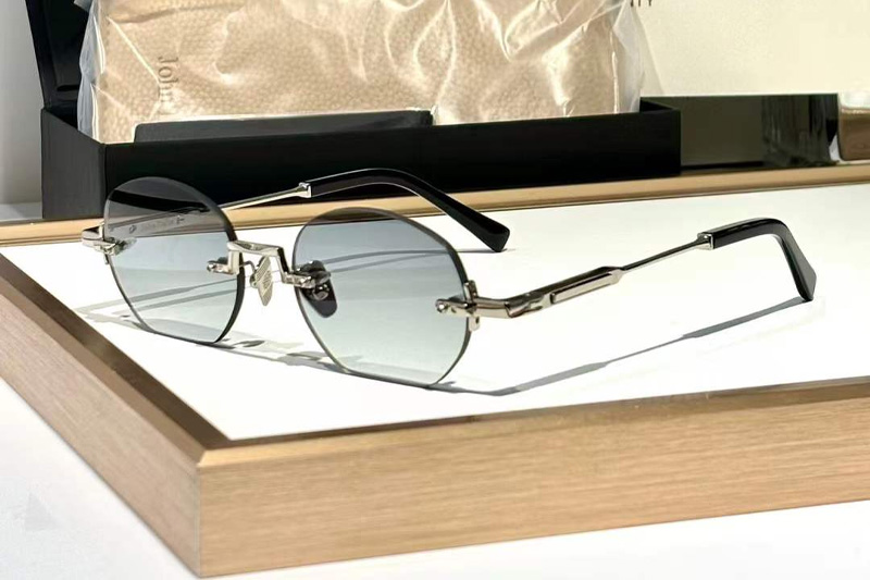 Marshall Sunglasses Silver Gradient Green