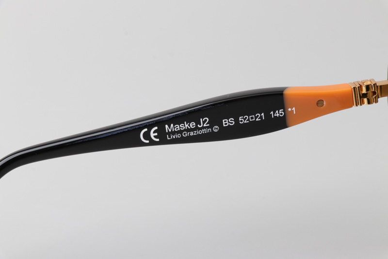 Maske J2 Sunglasses Black Yellow