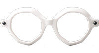 Maske P18 Eyeglasses White