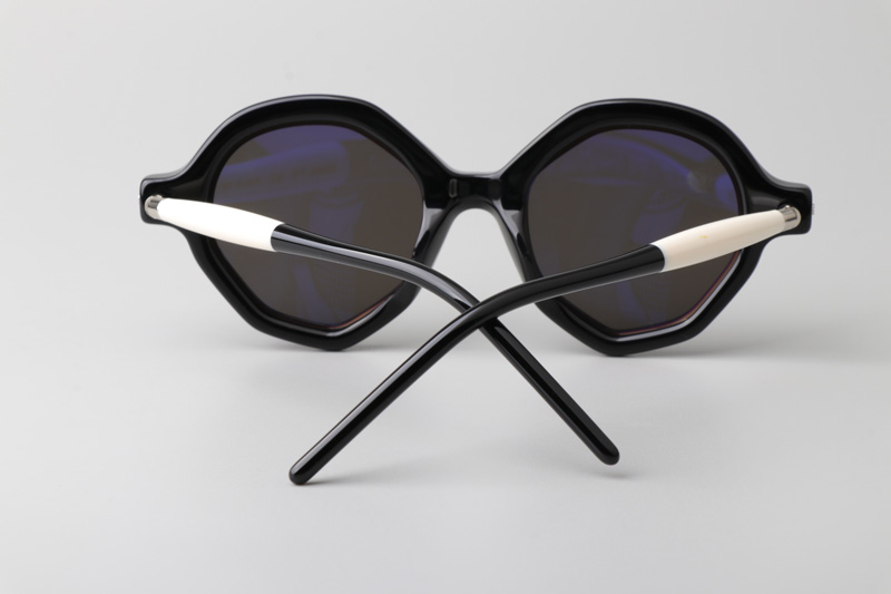 Maske P18 Sunglasses Black White Gray