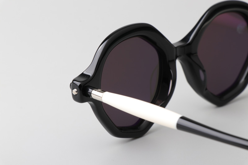 Maske P18 Sunglasses Black White Gray