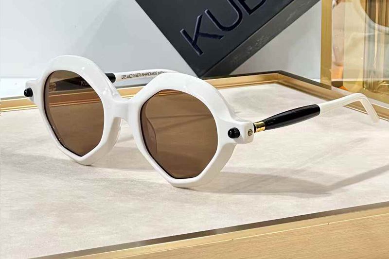 Maske P18 Sunglasses White Brown