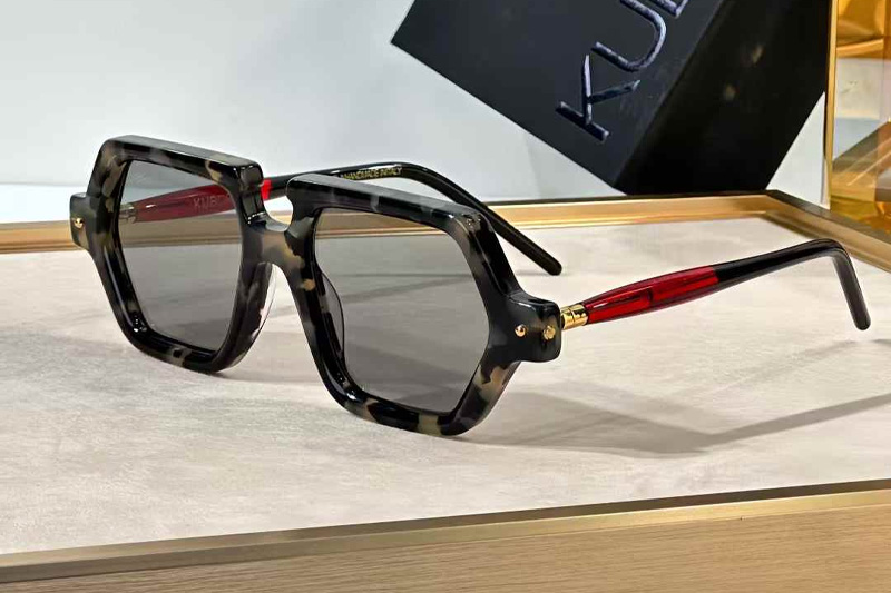 Maske P19 Sunglasses Gray Tortoise Red Gray