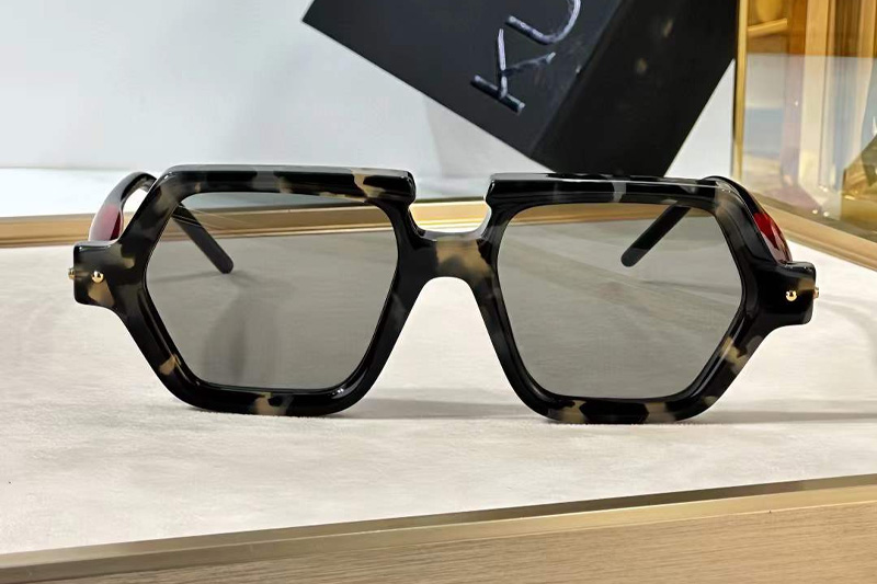 Maske P19 Sunglasses Gray Tortoise Red Gray