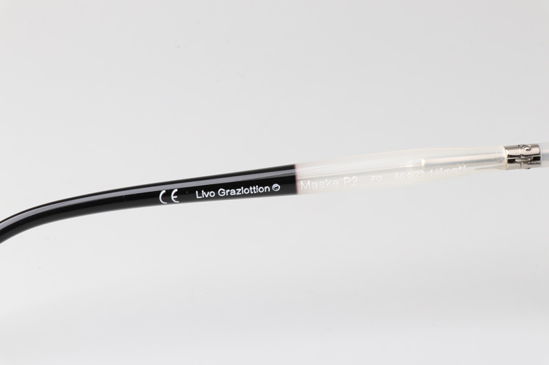 Maske P2 Eyeglasses Matte Black