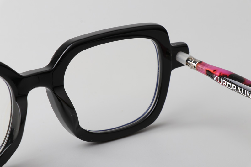 Maske P4 Eyeglasses Black Wine