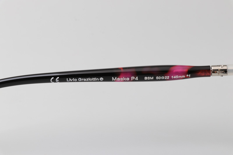 Maske P4 Eyeglasses Black Wine