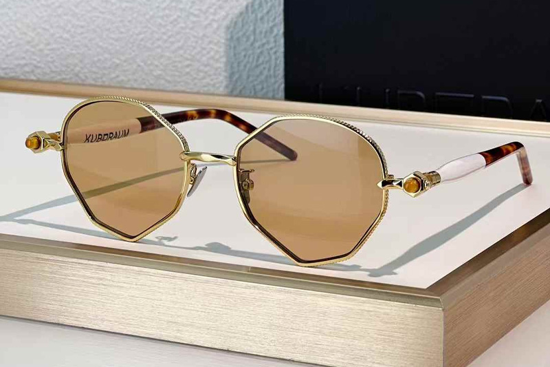 Maske P71 Sunglasses Gold Brown