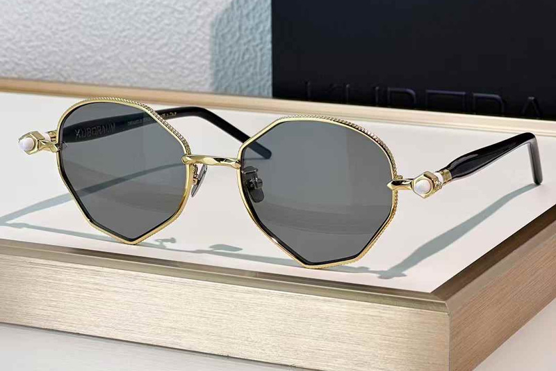 Maske P71 Sunglasses Gold Gray