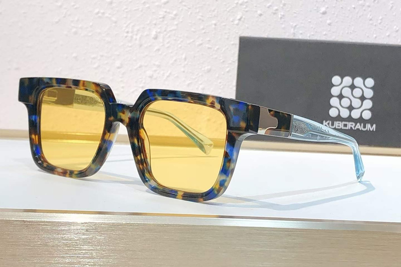 Maske S4 Sunglasses Blue Tortoise Yellow