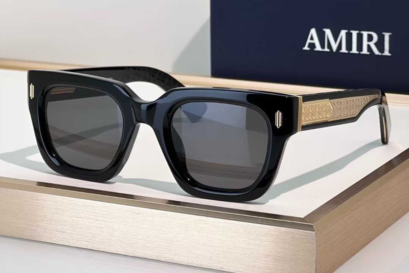 Mulholland Sunglasses Black Gold Gray