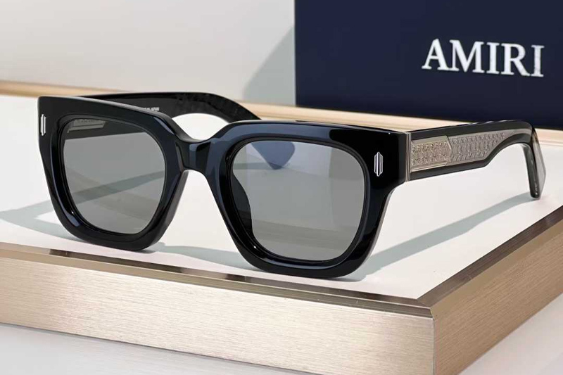 Mulholland Sunglasses Black Silver Gray