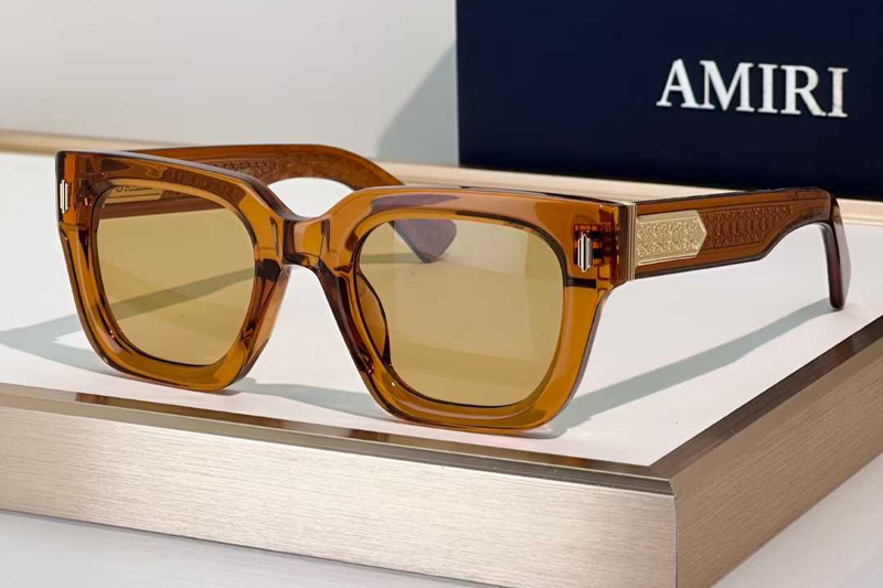 Mulholland Sunglasses Brown Yellow