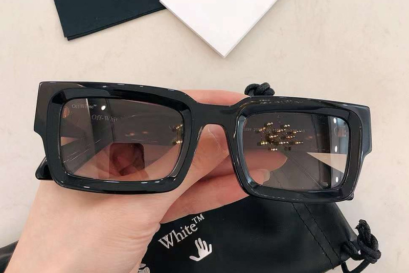 OERI089F Sunglasses Black Gradient Brown