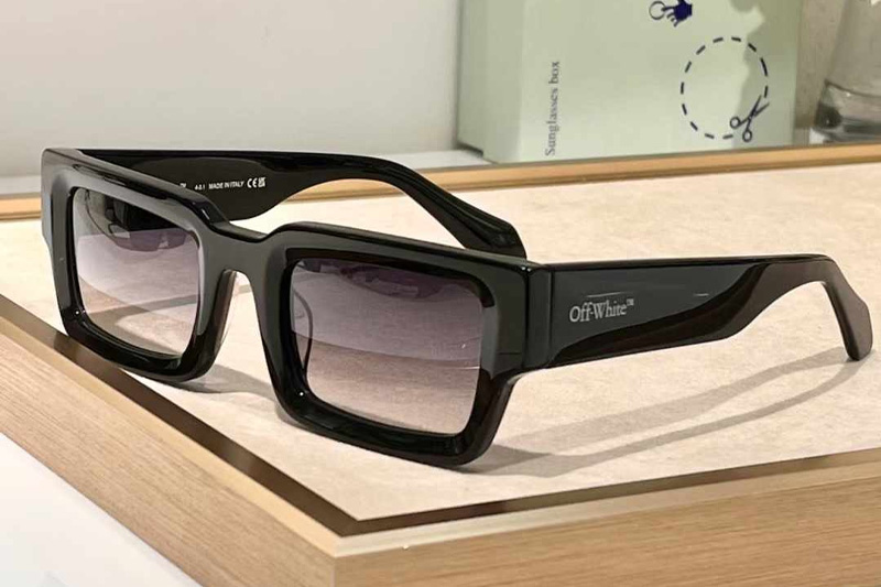 OERI089F Sunglasses Black Gradient Gray