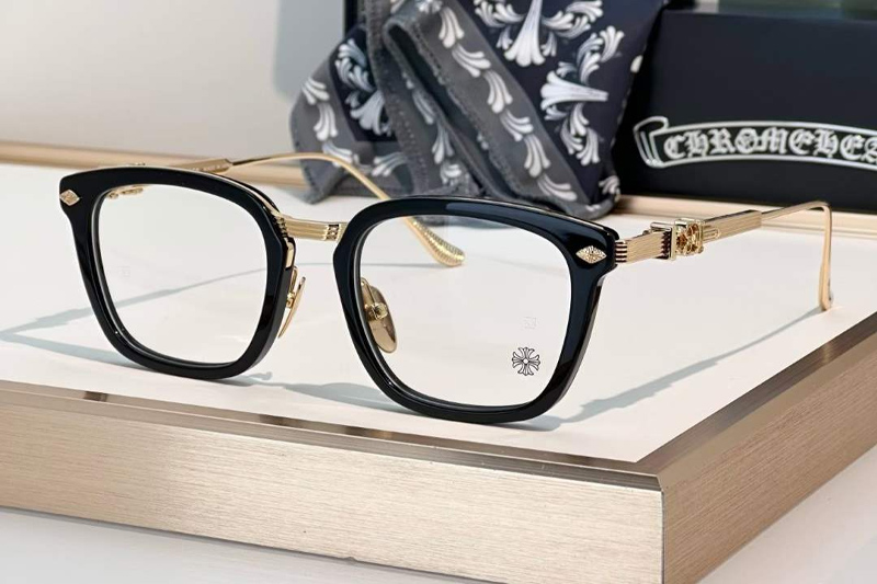 Overpoked Eyeglasses Black Gold