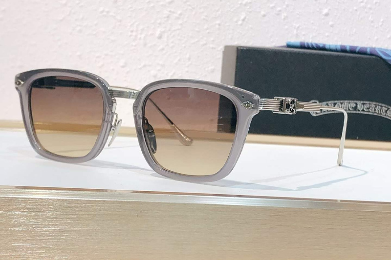Overpoked Sunglasses Gray Gradient Brown