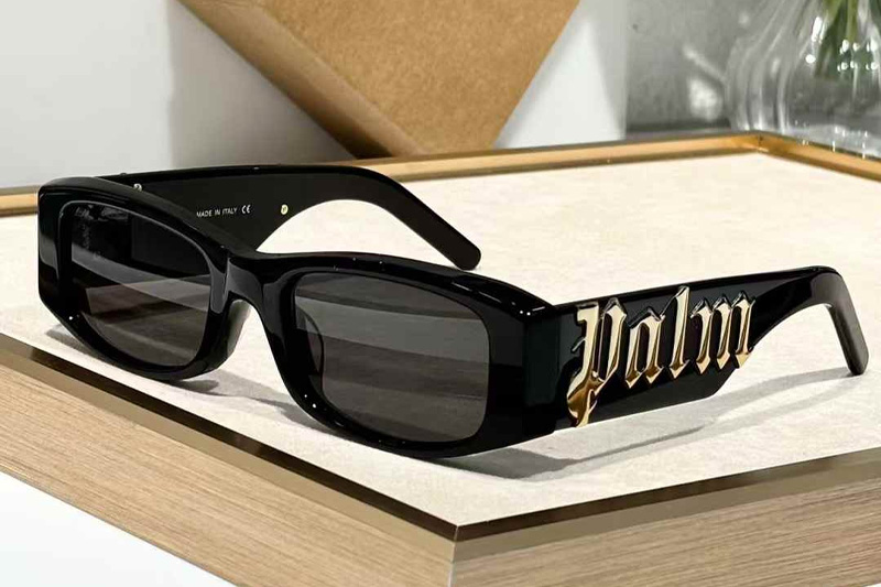 PERI001 Sunglasses Black Gold Gray